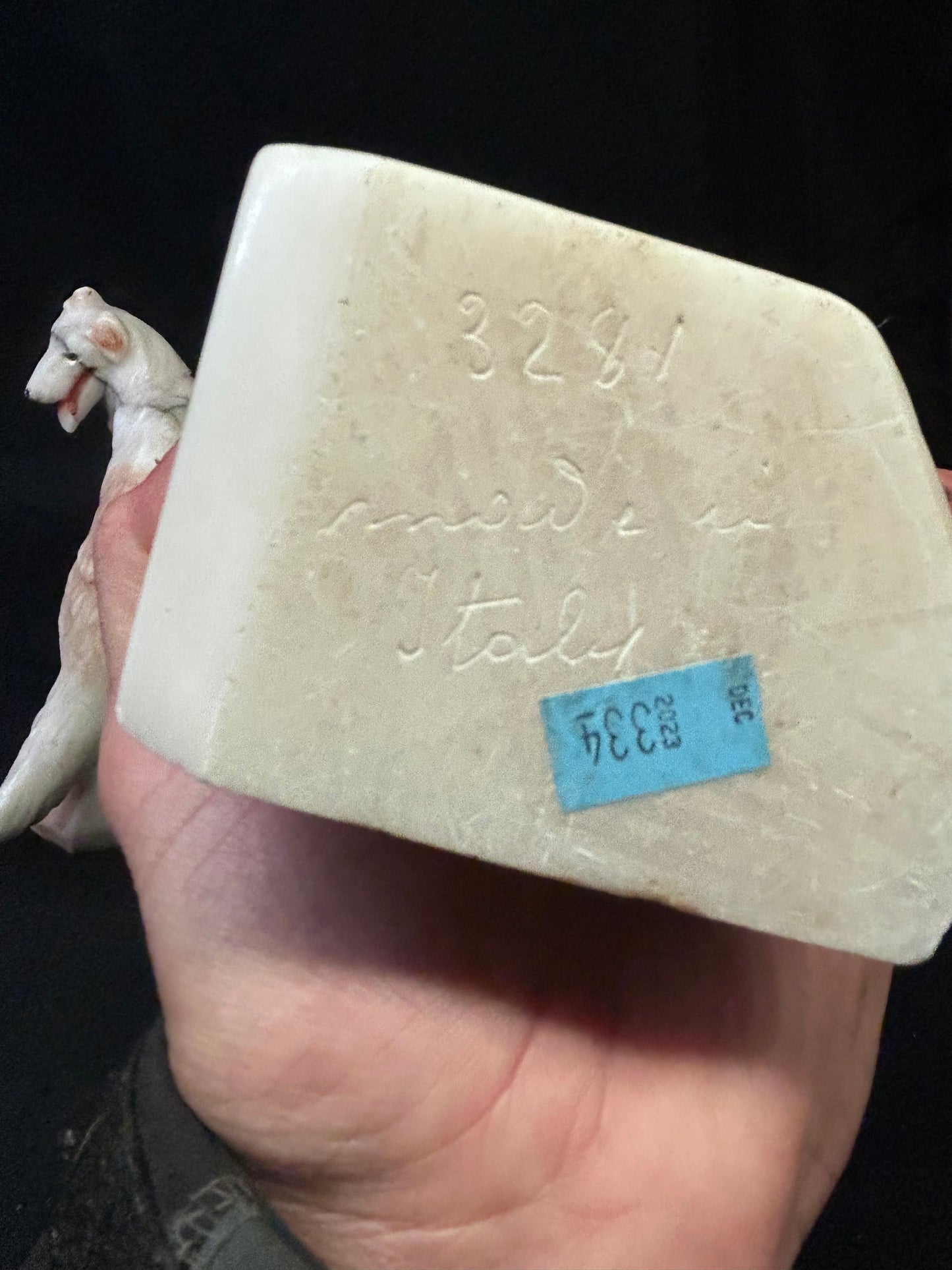 2 alabaster carved book ends- Italy