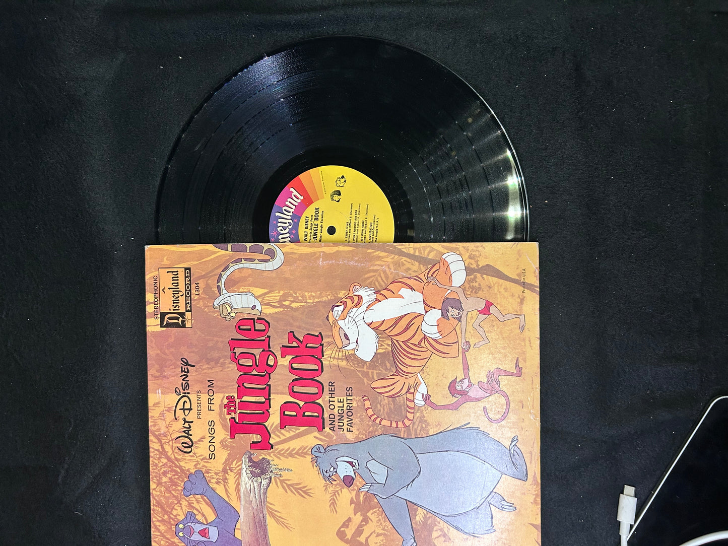 WALT DISNEY - SONGS FROM THE JUNGLE BOOK LP VINYL RECORD 1967