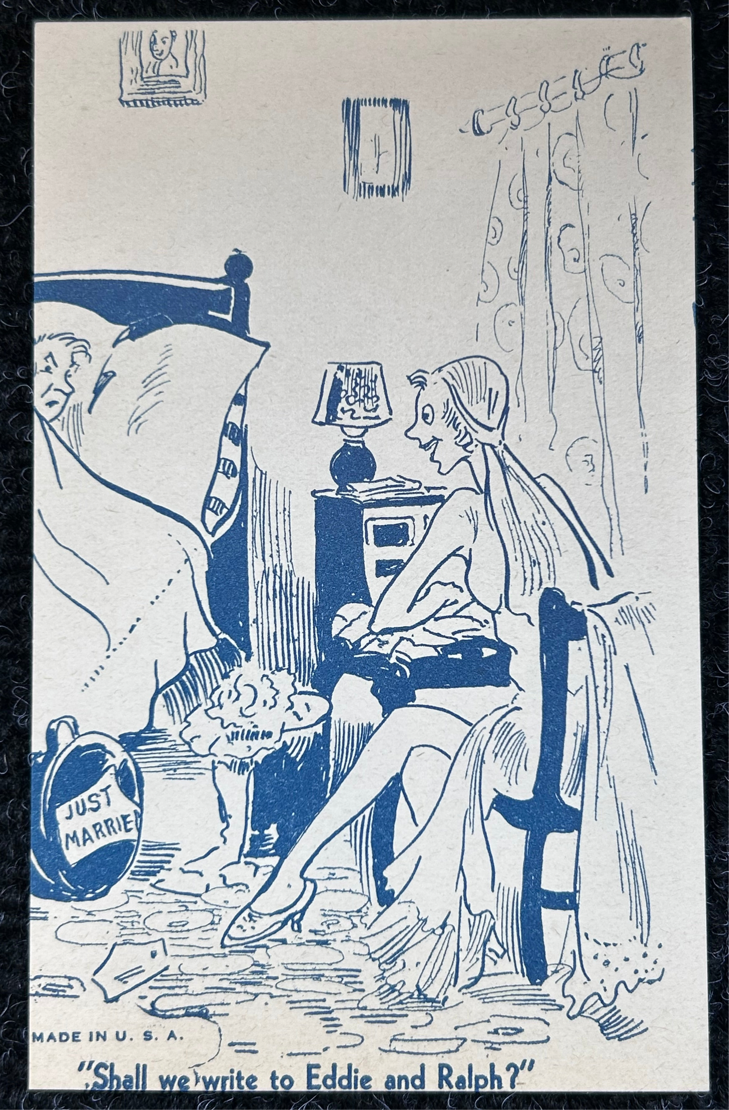 2 Exhibit Comic Co. 1940s Arcade humour postcards